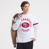 San Francisco 49ers x Todd Snyder Premium Jersey Mock Neck Tee - White - NFL