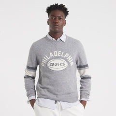 Philadelphia Eagles x Todd Snyder Cashmere Crew Sweater - Heather Gray - NFL