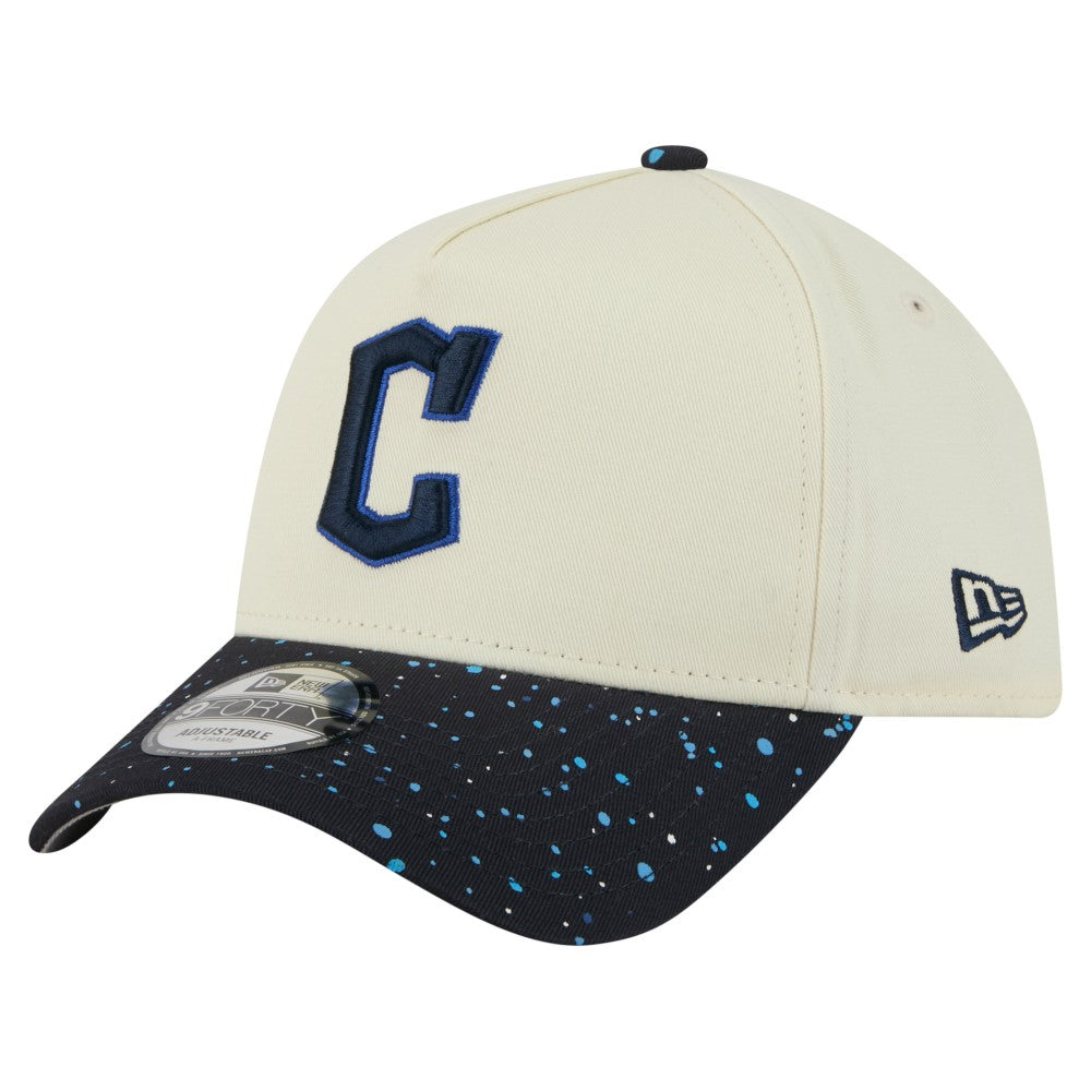 Cleveland Guardians New Era Speckle A-Frame 9FORTY Adjustable Hat for sale