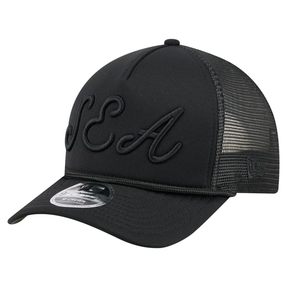Seattle Mariners New Era City Initial 9FORTY A-Frame M-Crown Adjustable Trucker Hat Near Me