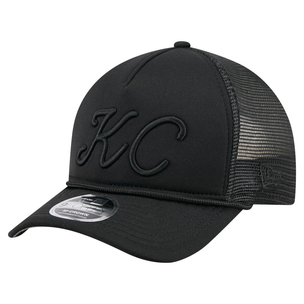 Kansas City Royals New Era City Initial 9FORTY A-Frame M-Crown Adjustable Trucker Hat Discount