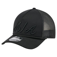 Miami Marlins New Era City Initial 9FORTY A-Frame M-Crown Adjustable Trucker Hat Near Me