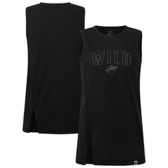 Minnesota Wild Levelwear Women's Influx Darkmoon Tank Top - Black | NHL Clearance