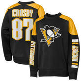 Sidney Crosby Pittsburgh Penguins Outerstuff Youth Best Defense Name & Number Crewneck Sweatshirt - Black | NHL online