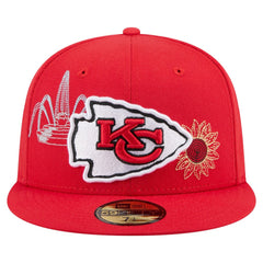 Kansas City Chiefs New Era State Stitch 59FIFTY Fitted Hat - Red - NFL