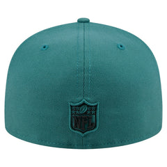 Philadelphia Eagles New Era State Stitch 59FIFTY Fitted Hat - Midnight Green - NFL