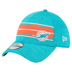 Miami Dolphins New Era Stripes 39THIRTY Flex Hat - Aqua - NFL