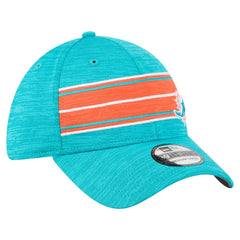 Miami Dolphins New Era Stripes 39THIRTY Flex Hat - Aqua - NFL