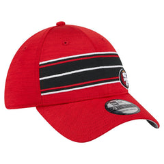 San Francisco 49ers New Era Stripes 39THIRTY Flex Hat - Scarlet - NFL