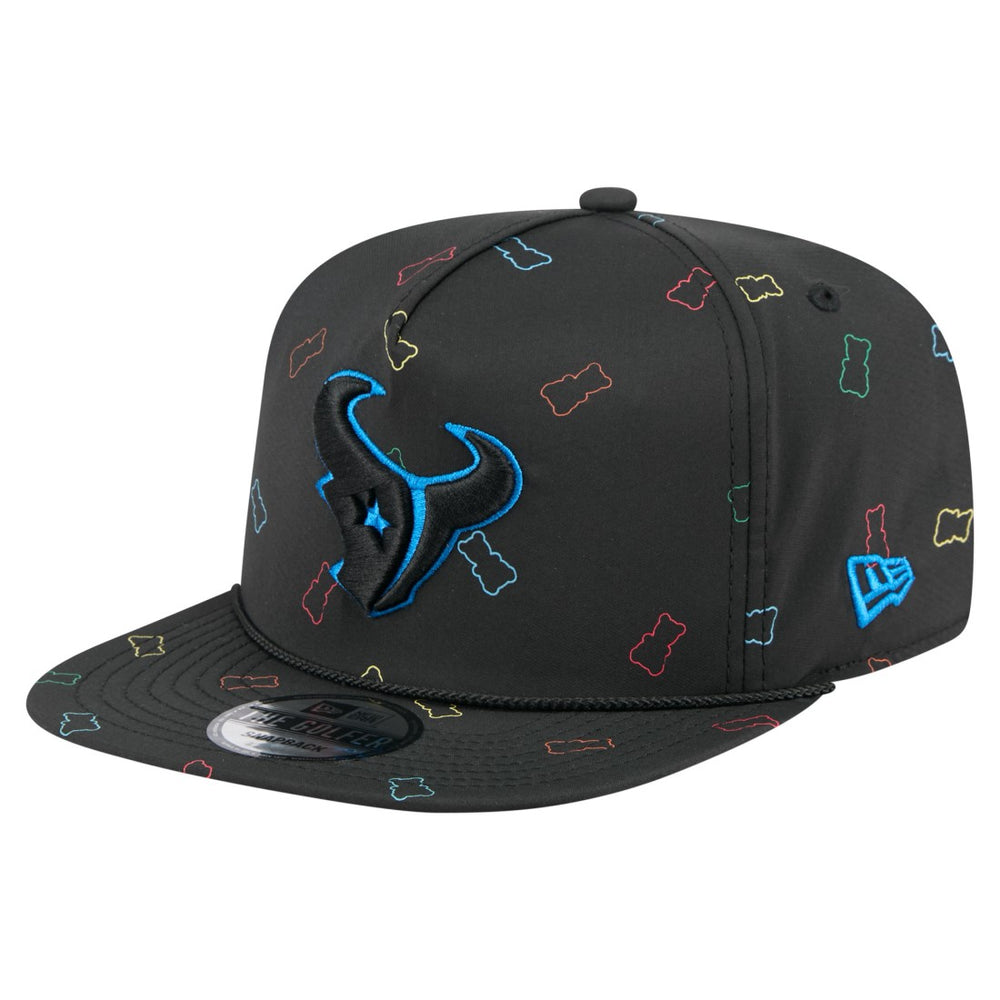 Houston Texans New Era Gummy Golfer Snapback Hat - Black - NFL