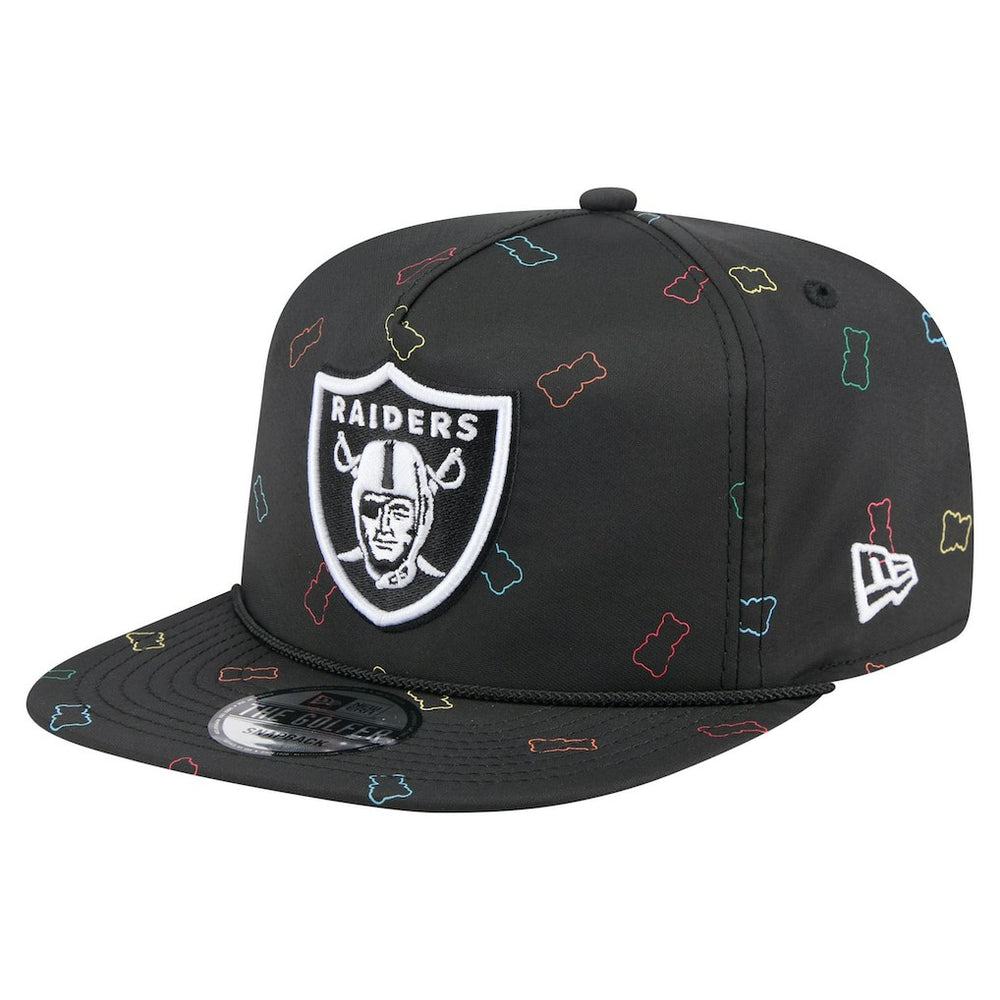 Las Vegas Raiders New Era Gummy Golfer Snapback Hat - Black - NFL
