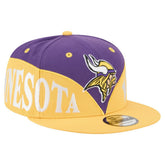 Minnesota Vikings New Era Split 9FIFTY Snapback Hat - Purple/Gold - NFL