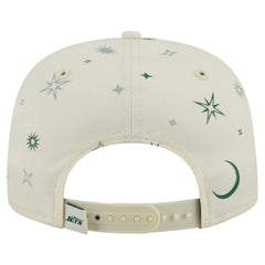 New York Jets New Era Celestial Golfer Snapback Hat - Cream - NFL