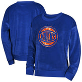 New York Knicks Outerstuff Youth Girls Step Back Sweatshirt Blue