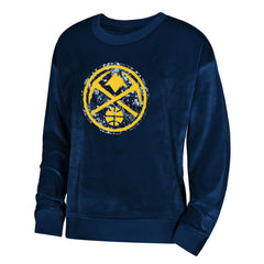 Denver Nuggets Outerstuff Youth Girls Step Back Sweatshirt Navy