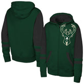 Milwaukee Bucks Outerstuff Youth Straight to the League Full-Zip Hoodie Hunter Green