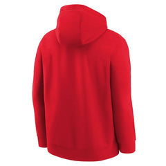 Nike Chicago Bulls Youth 2025/26 Club Fleece Practice Hoodie Red