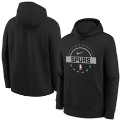 Nike San Antonio Spurs Youth 2025/26 Club Fleece Practice Hoodie Black