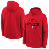 Nike Toronto Raptors Youth 2025/26 Club Fleece Practice Hoodie Red
