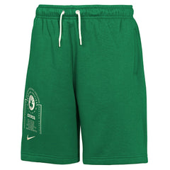 Nike Boston Celtics Youth Courtside Club Fleece Shorts Kelly Green