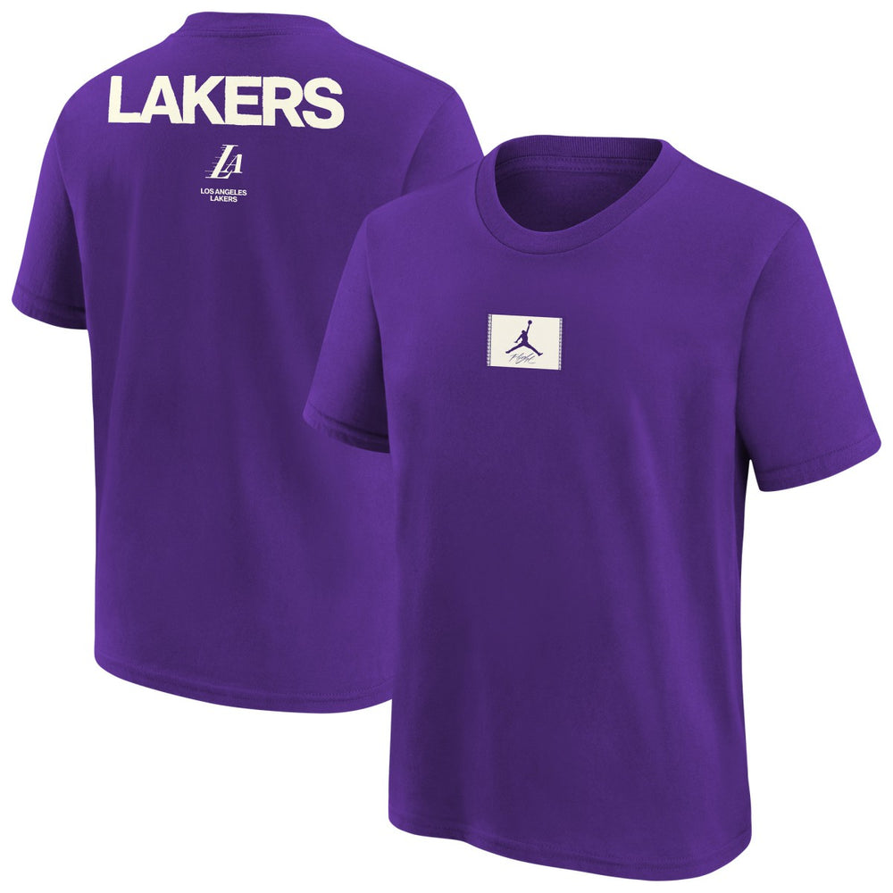 Los Angeles Lakers Jordan Brand Youth Courtside Statement 85 T-Shirt Purple