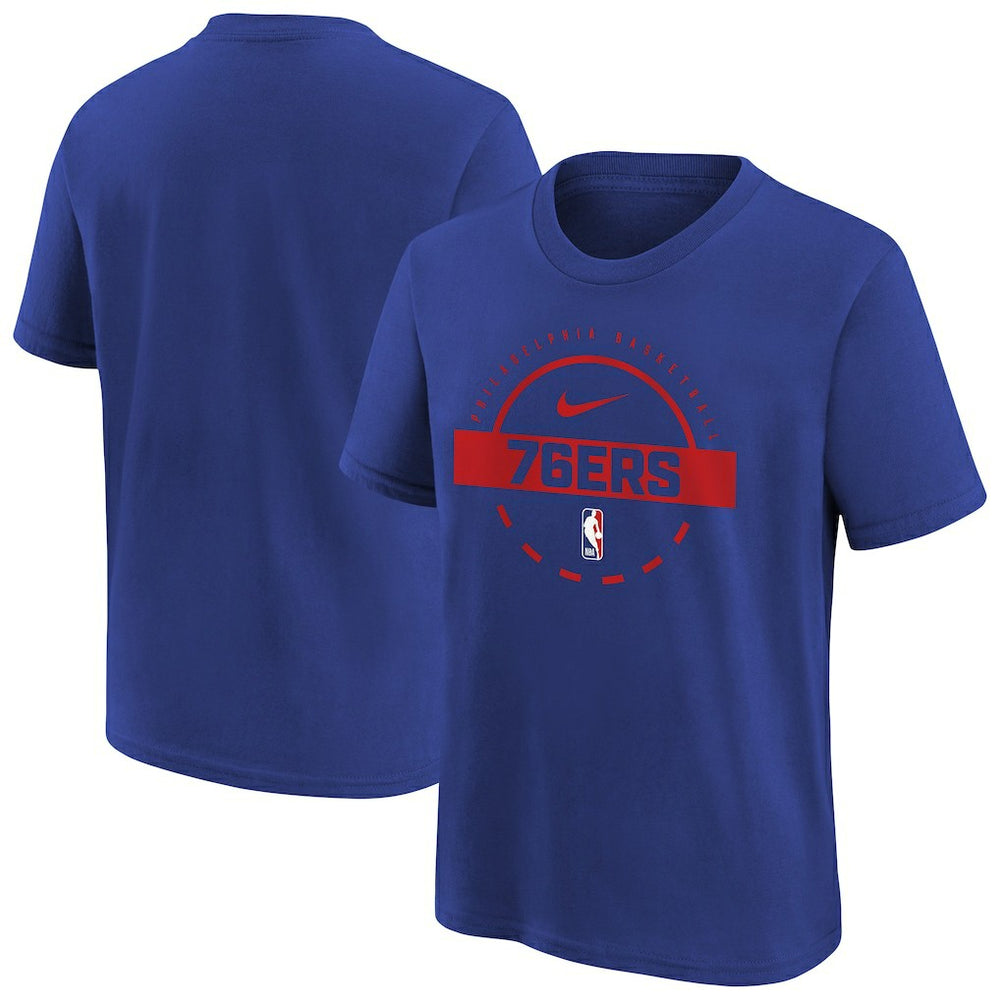 Nike Philadelphia 76ers Youth Practice T-Shirt Royal