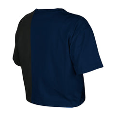 Boston Red Sox New Era Women's Upcycled Colorblocked Boxy Cropped T-Shirt Discount