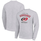 Carolina Hurricanes Men's Starter Team Logo Fleece Pullover Sweatshirt - Heather Gray | NHL Lifestyle