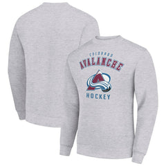 Colorado Avalanche Men's Starter Team Logo Fleece Pullover Sweatshirt - Heather Gray | NHL Clearance