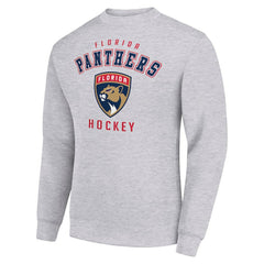 Florida Panthers Men's Starter Team Logo Fleece Pullover Sweatshirt - Heather Gray | NHL discount