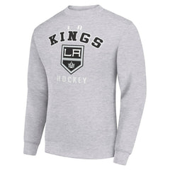 Los Angeles Kings Men's Starter Team Logo Fleece Pullover Sweatshirt - Heather Gray | NHL Lifestyle