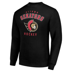 Ottawa Senators Men's Starter Team Logo Fleece Pullover Sweatshirt - Black | NHL Clearance