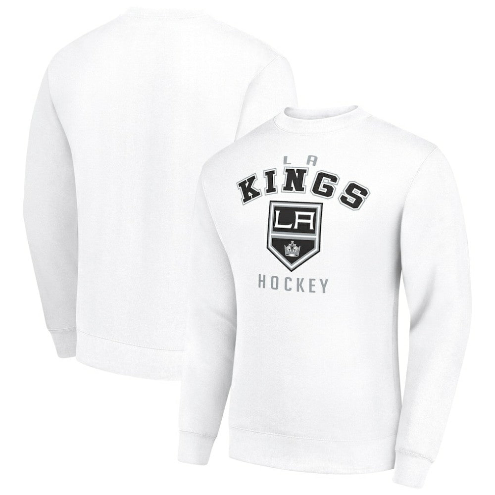 Los Angeles Kings Men's Starter Team Logo Fleece Pullover Sweatshirt - White | NHL near me
