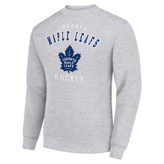 Toronto Maple Leafs Men's Starter Team Logo Fleece Pullover Sweatshirt - Heather Gray | NHL sale