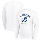 Tampa Bay Lightning Men's Starter Team Logo Fleece Pullover Sweatshirt - White | NHL online
