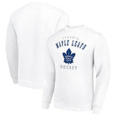 Toronto Maple Leafs Men's Starter Team Logo Fleece Pullover Sweatshirt - White | NHL near me