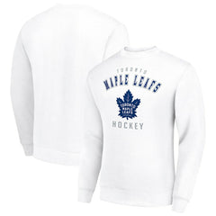 Toronto Maple Leafs Men's Starter Team Logo Fleece Pullover Sweatshirt - White | NHL near me