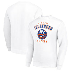 New York Islanders Men's Starter Team Logo Fleece Pullover Sweatshirt - White | NHL online