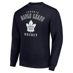 Toronto Maple Leafs Men's Starter Team Logo Fleece Pullover Sweatshirt - Navy | NHL near me