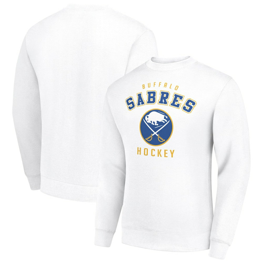 Buffalo Sabres Men's Starter Team Logo Fleece Pullover Sweatshirt - White | NHL Lifestyle