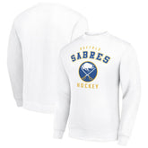 Buffalo Sabres Men's Starter Team Logo Fleece Pullover Sweatshirt - White | NHL Lifestyle