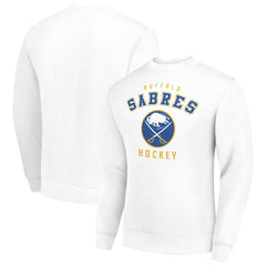 Buffalo Sabres Men's Starter Team Logo Fleece Pullover Sweatshirt - White | NHL Lifestyle
