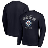 Winnipeg Jets Men's Starter Team Logo Fleece Pullover Sweatshirt - Navy | NHL online