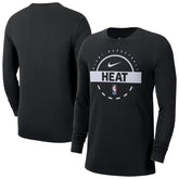 Nike Miami Heat Authentic Long Sleeve Practice T-Shirt Black