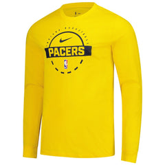 Nike Indiana Pacers Authentic Long Sleeve Practice T-Shirt Gold