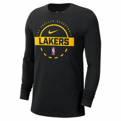 Nike Los Angeles Lakers Authentic Long Sleeve Practice T-Shirt Black