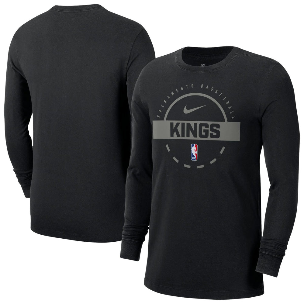 Nike Sacramento Kings Authentic Long Sleeve Practice T-Shirt Black