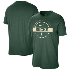 Nike Milwaukee Bucks Authentic Practice T-Shirt Hunter Green