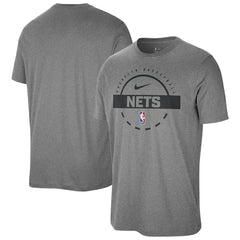 Nike Brooklyn Nets Authentic Practice T-Shirt Charcoal