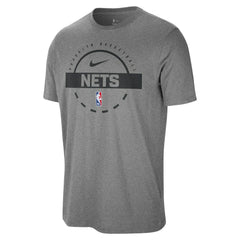 Nike Brooklyn Nets Authentic Practice T-Shirt Charcoal